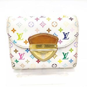 Auth Vtg Louis Vuitton 33 Multicolor Murakami Flap Compact Trifold Joy Wallet